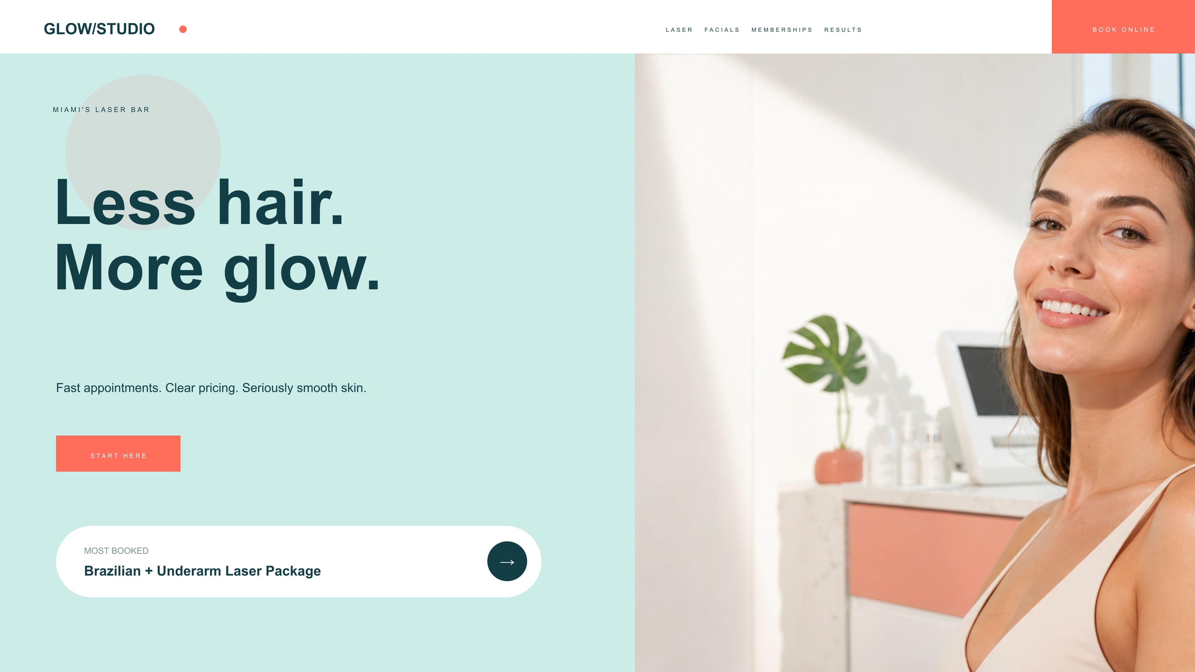 Glow Studio website